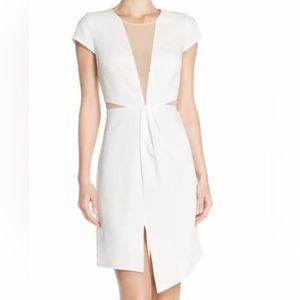 Ali & Jay Short Sleeved Illusion Dress White Size Small